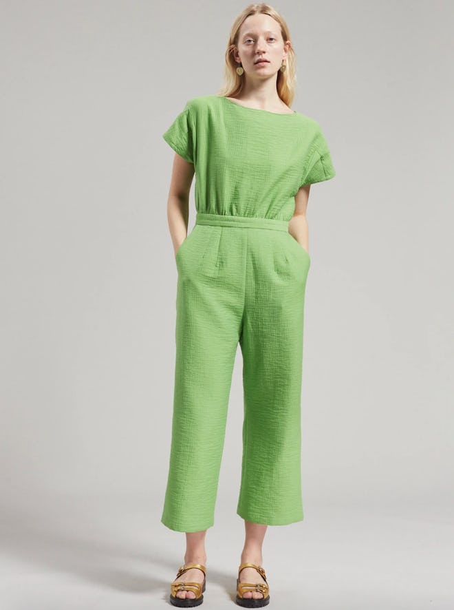 Benedict Jumpsuit in Celery Foam