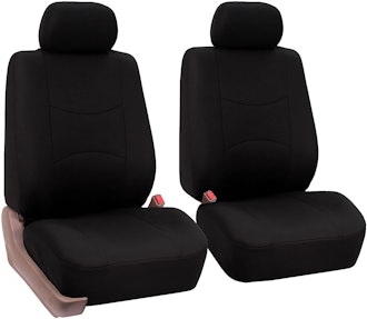 FH Group Universal Fit Flat Cloth Bucket Seat Covers (Set of 2)