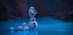 Disney's new 'Frozen' short series features Olaf staying busy at home.