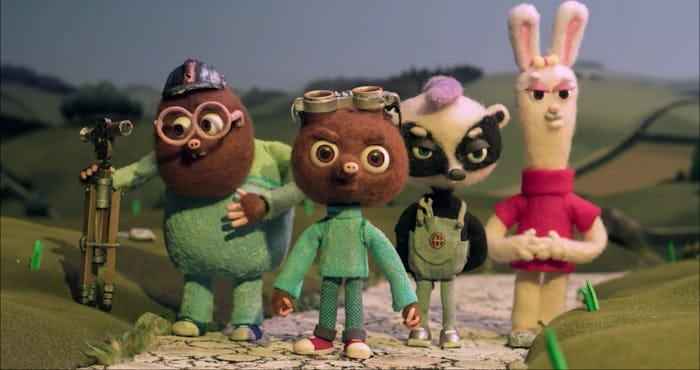 In Strike, a stop-motion family film, a small mole has big dreams of playing soccer despite his fami...