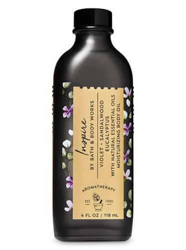 Bath & Body Works Inspire Violet Sandalwood Eucalyptus Moisturizing Body Oil