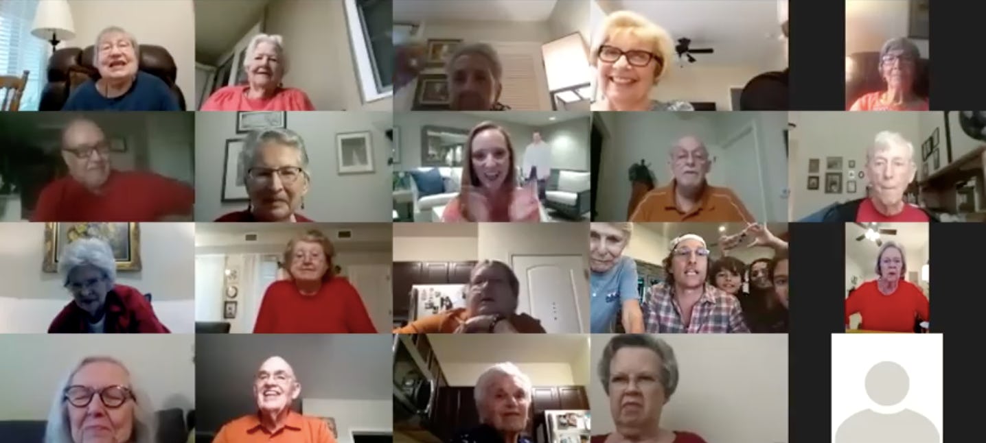 Matthew McConaughey played virtual bingo with senior citizens.