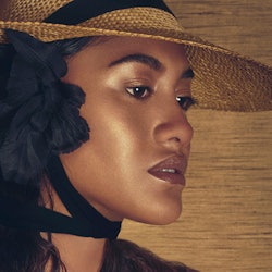 NARS' new Bronzing collection makeup on model.