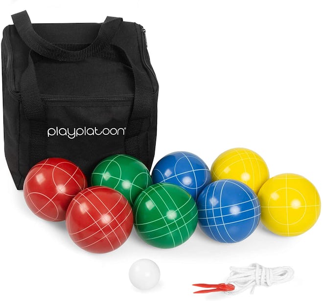 Play Platoon Bocce Ball Set Game with Case 