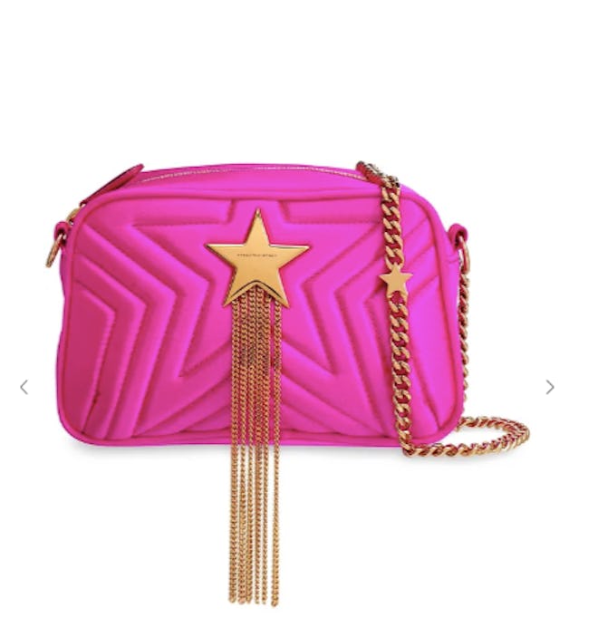 Embellished quilted satin shoulder bag