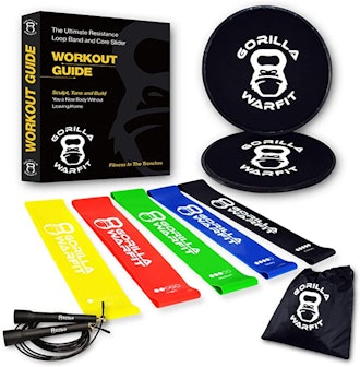 Gorilla Warfit Core Sliders And Resistance Bands Kit