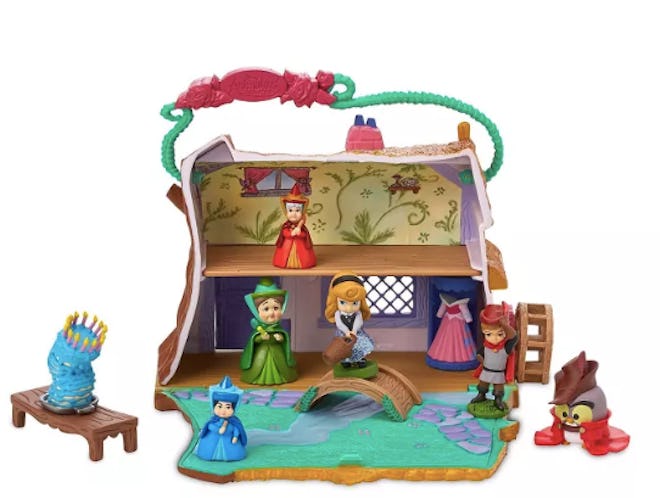 Disney Animators' Collection Littles Sleeping Beauty Aurora Cottage Playset 