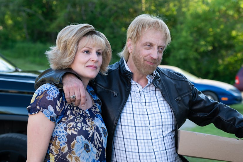 Jocelyn (Jenn Robertson) and Roland (Chris Elliott) in 'Schitt's Creek' Season 6