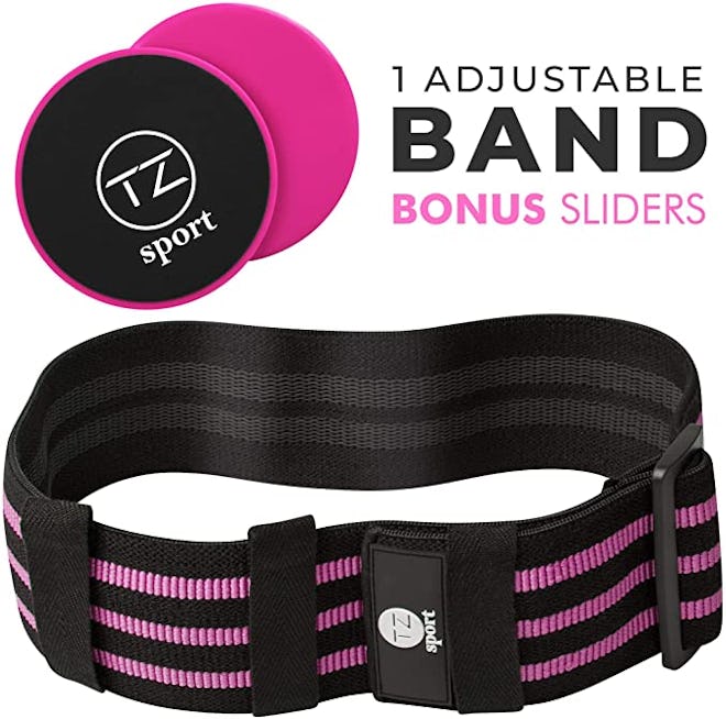 TZ Sport Core Sliders And Adjustable Hip Resistance Band
