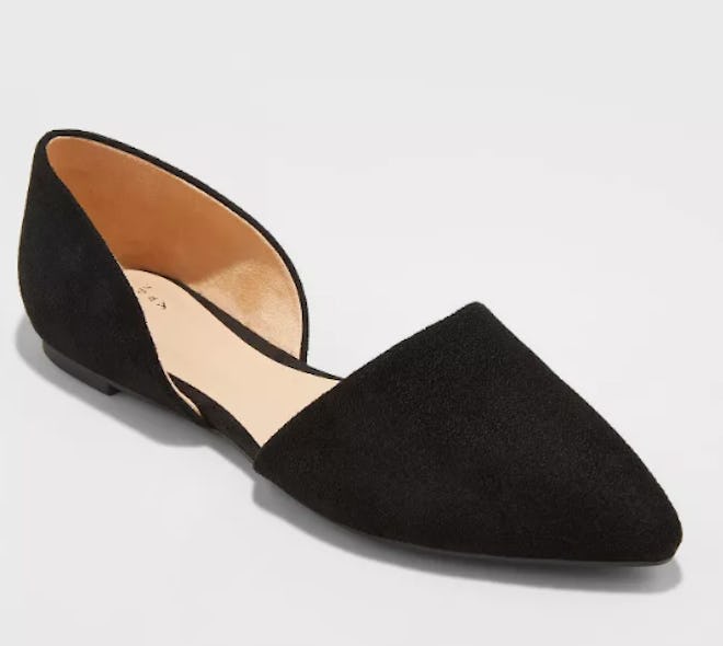 Women’s Rebecca Microsuede Pointed Ballet Flats 