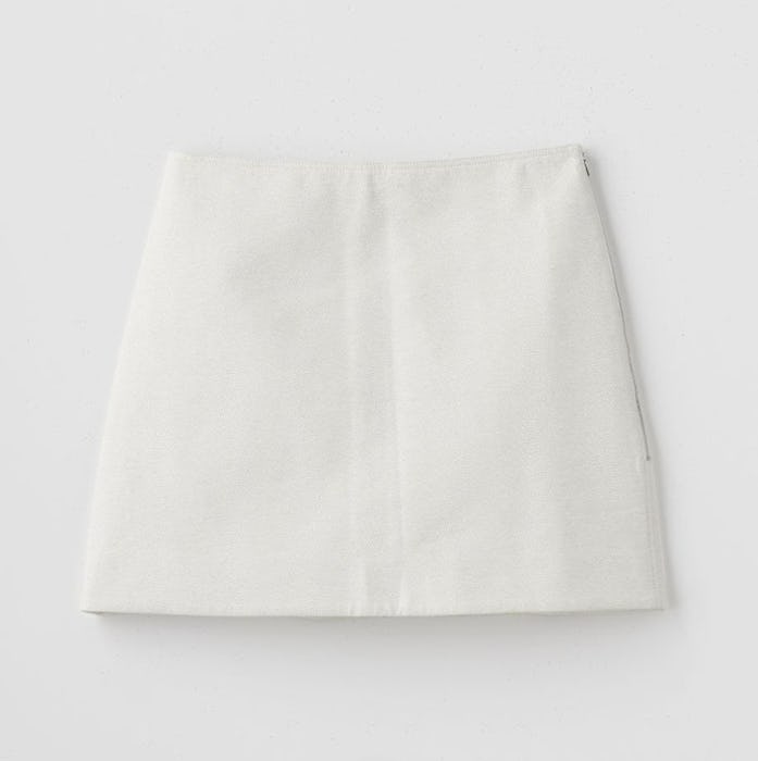 Embossed Lizard Mini Skirt