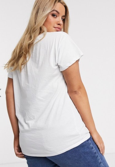 New Look Curve Organic Cotton Tee in White