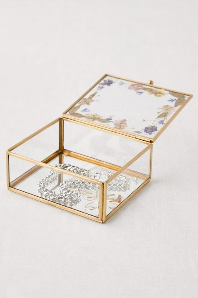 Pressed Floral Jewelry Box