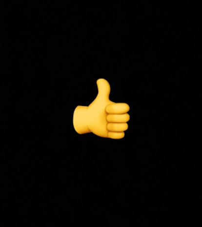 The "Thumbs Up" emoji is used to signify agreement or approval. 