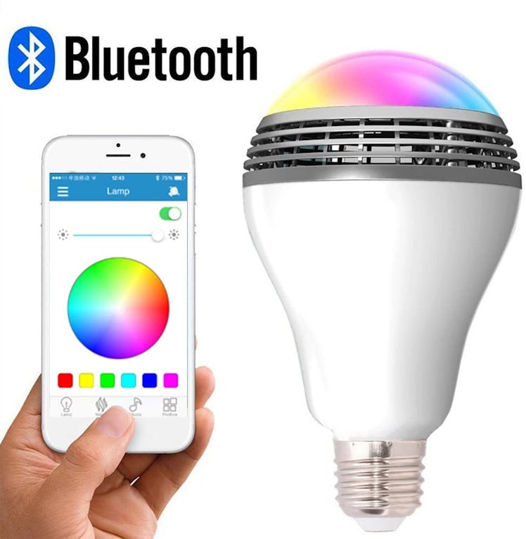 Longwen LED Smart Light Bulb with Bluetooth Speaker