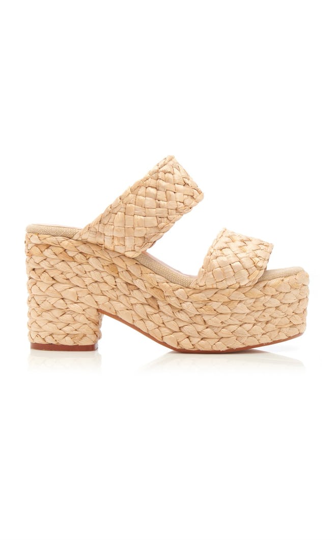 Castañer Raffia Platform Sandals