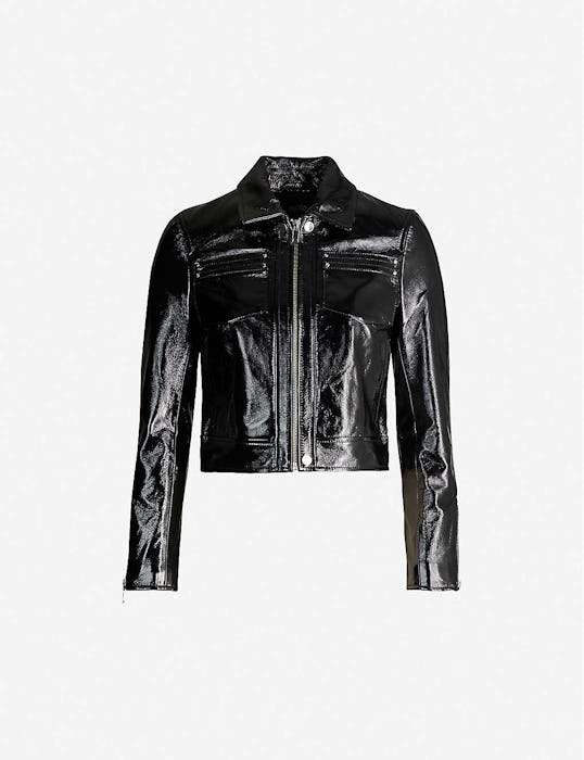 Baptiste Patent-Leather Jacket