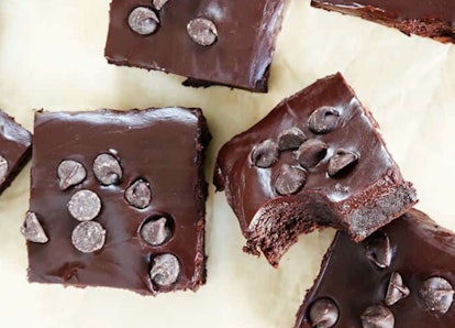 These flourless brownies are as easy as they are delicious.
