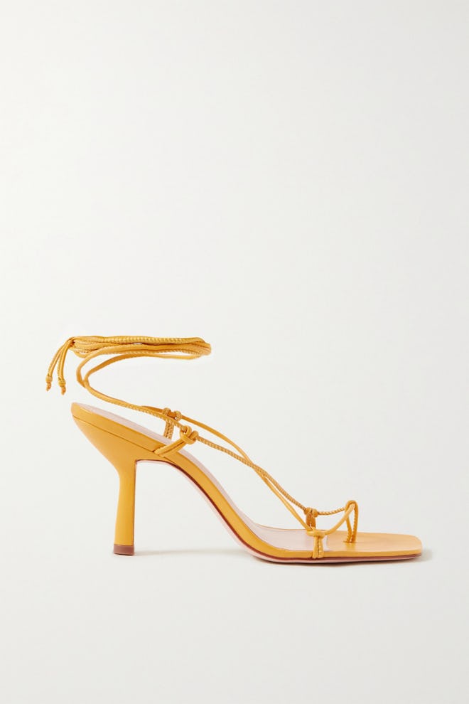 Porte & Paire Knotted Leather Sandals