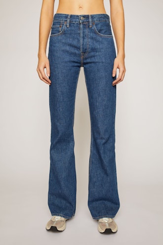 Relaxed Bootcut Jeans Dark Blue