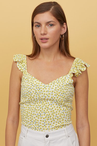 H&M Ruffle-Trimmed Top