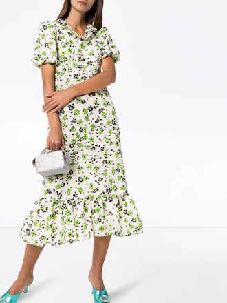 Oakley floral print seersucker dress