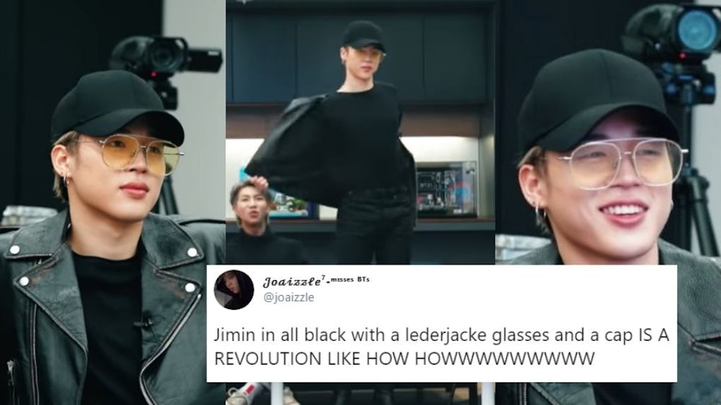 20 Tweets About Jimin's All-Black Outfit In BTS' BT21 Video That