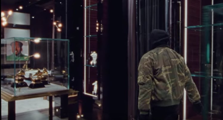 Drake has dedicated an entire room in his mansion to showcasing his awards. 
