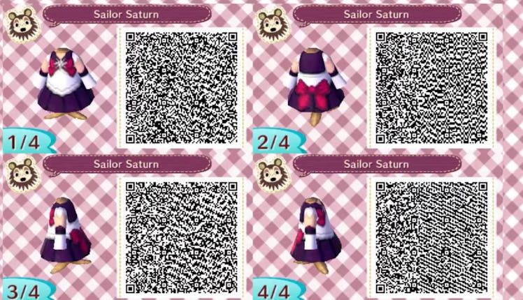 Sailor Saturn costumes for Animal Crossing: New Horizons