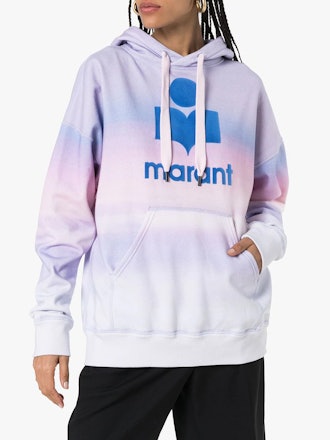 Mansel tie dye logo jersey hoodie