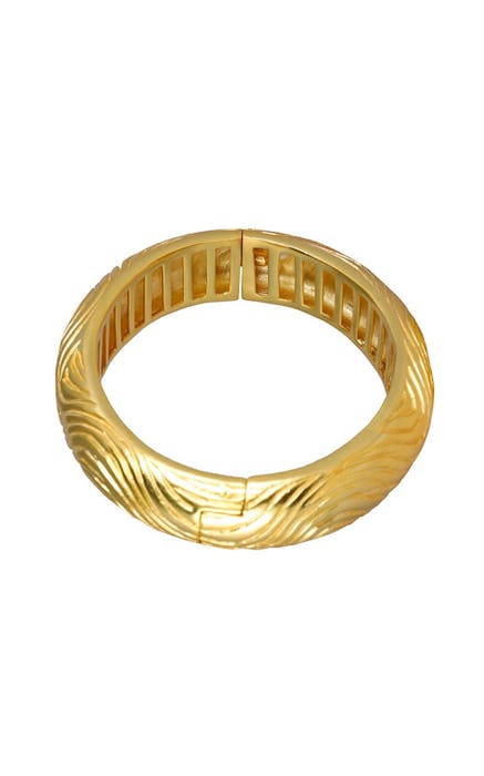 Gold-Tone Wavey Bangle