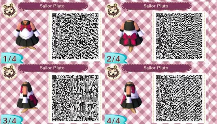 Sailor Pluto costumes for Animal Crossing: New Horizons