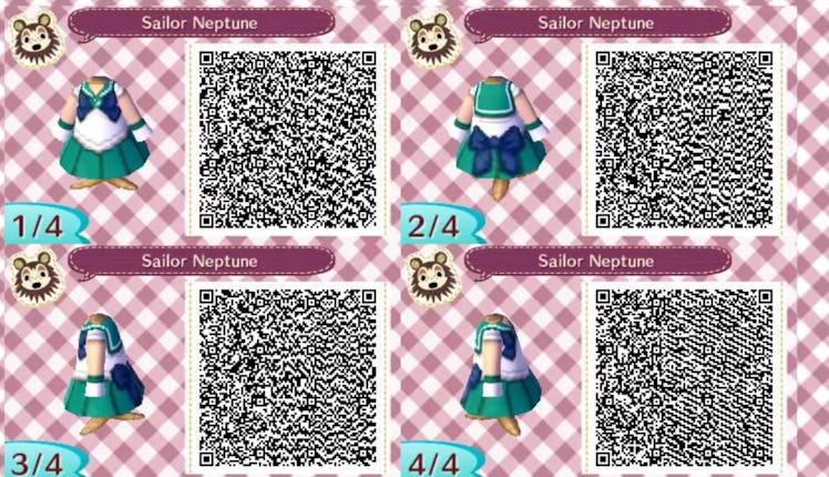 Sailor Neptune costumes for Animal Crossing: New Horizons