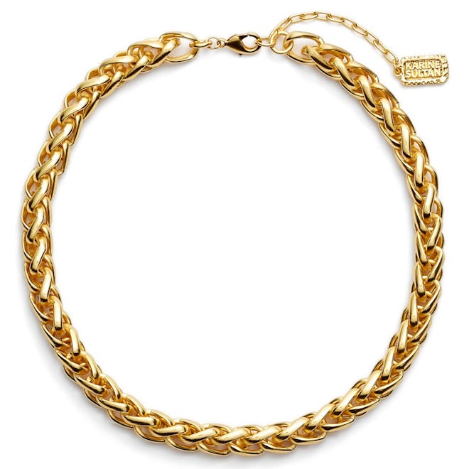 Karine Sultan Braided Link Collar Necklace