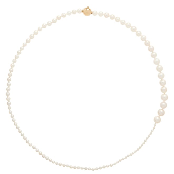 Sophie Bille Brahe Petit Peggy Pearl $ 14kt Gold Necklace