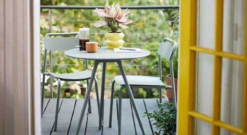 The small outdoor space turned into a respite by easy patio upgrades.