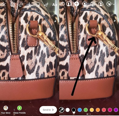 Instagram's new arrow brush tool in Stories is so easy to use.