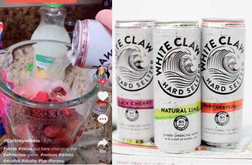 Here's How To Make White Claw Slushies To Customize Your Seltzer