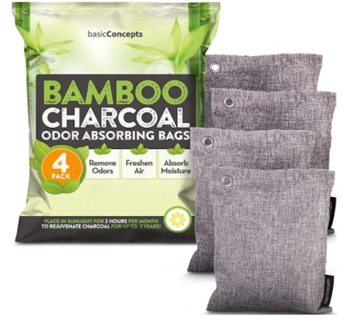 BASIC CONCEPTS Bamboo Charcoal Air Purifying Bags (4 Pack)