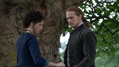 Brianna and Roger stay in the past on Outlander.