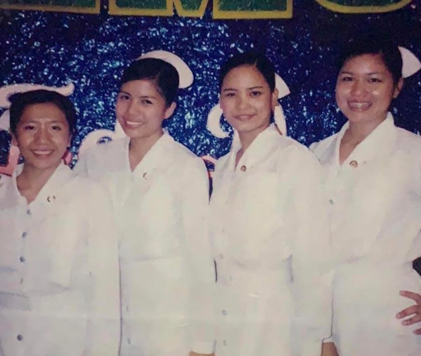 The nursing graduation ceremony at University of the Assumption in San Fernando, Pampanga. Diana is ...