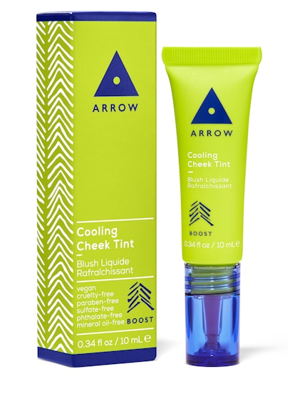 Box and squeezable tube of Arrow's Cooling Cheek Tint.