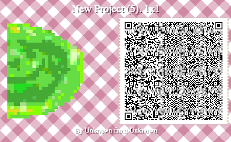 Right part of a green poster next to a QR code