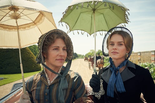 Tamsin Greig and Alice Eve in 'Belgravia'