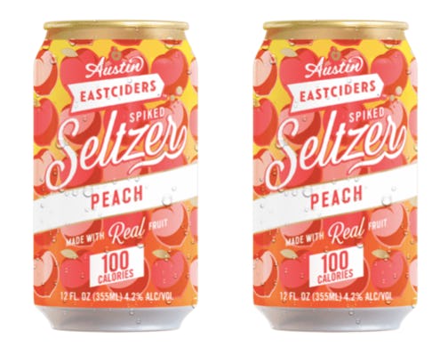 Austin Eastciders’ New Spiked Seltzer Cans Include A Summery Peach Flavor