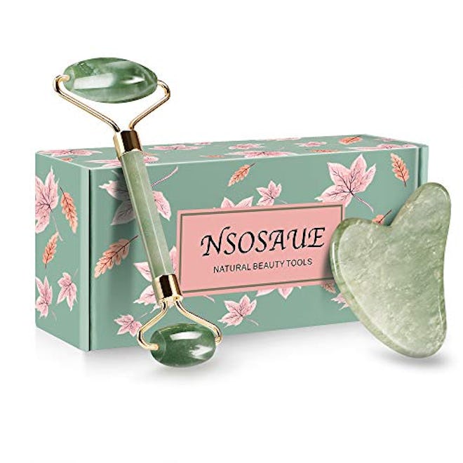 NSOSAUE Natural Jade Roller For Face