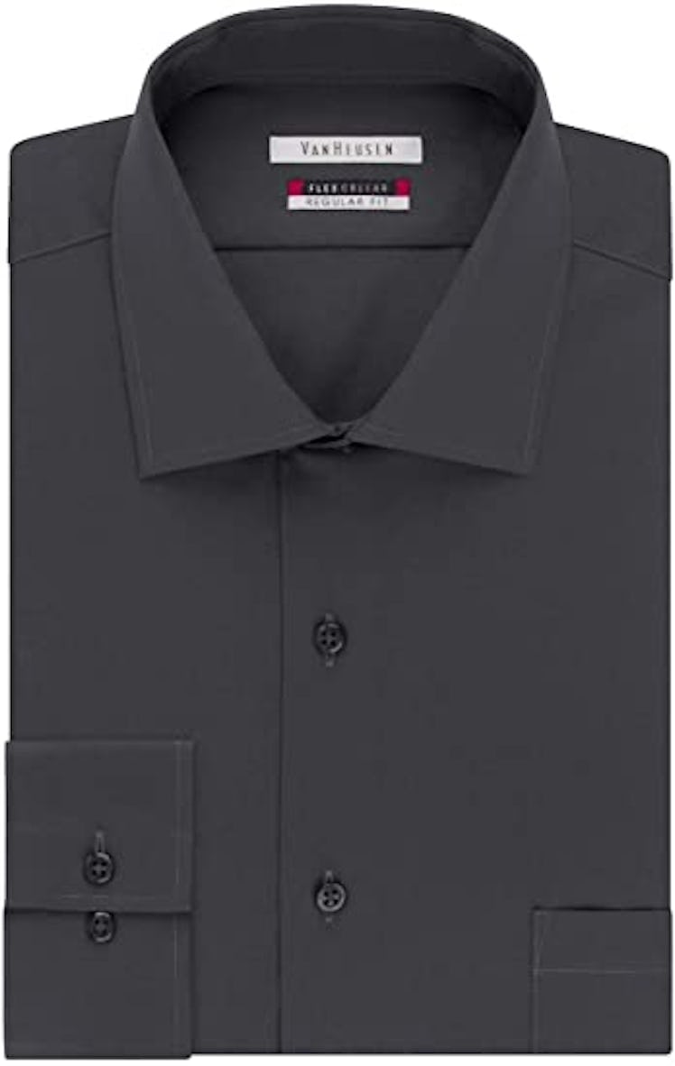 Van Heusen Men's Dress Shirt Flex Regular Fit Solid