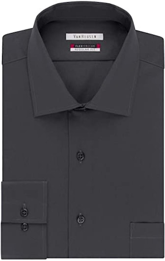 Van Heusen Men's Dress Shirt Flex Regular Fit Solid