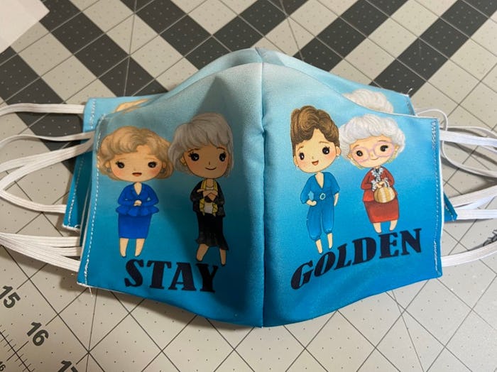 golden girls face mask