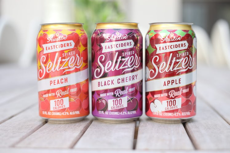 Austin Eastciders’ new spiked seltzers include three different flavors.